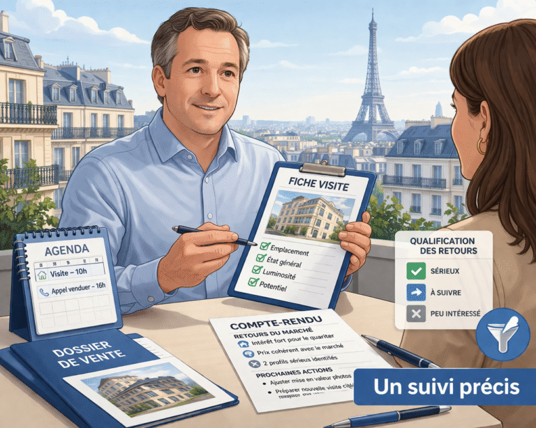 Qualification des acquéreurs et débriefing après visite