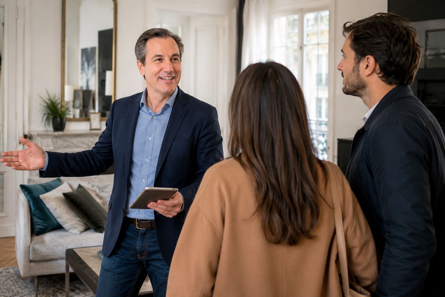 Visite immobilière à Paris 17e